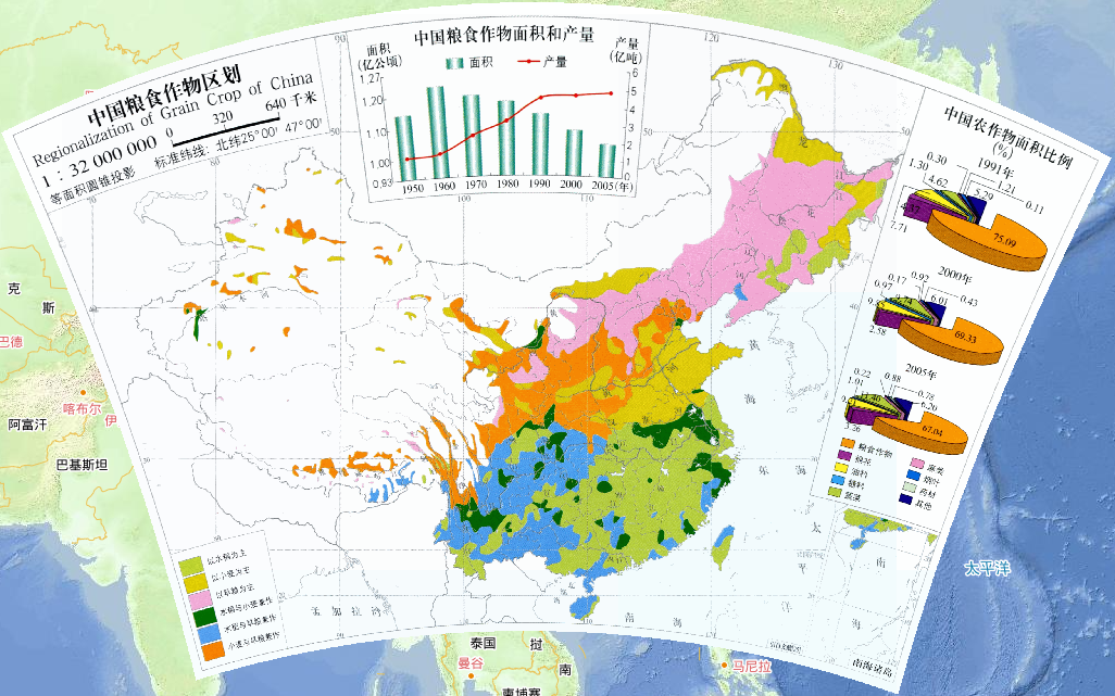 中国粮食作物区划在线地图