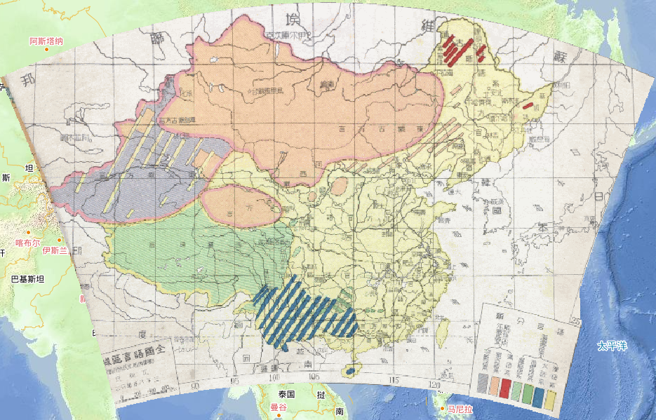 1948年中国全国语言区域在线地图