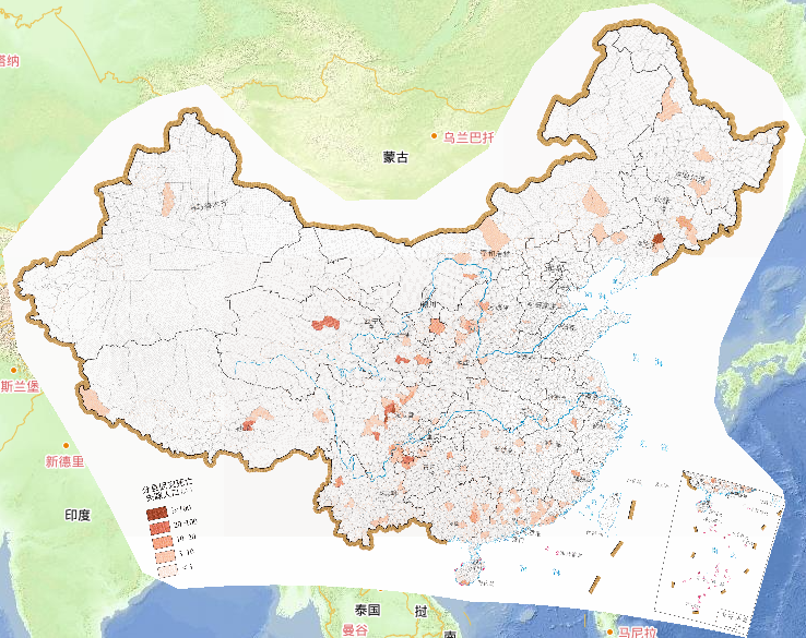 2013年中国分县因灾死亡失踪人口分布在线地图
