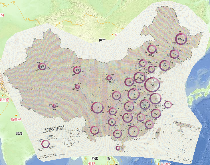 2015年中国分省住宅数量在线地图