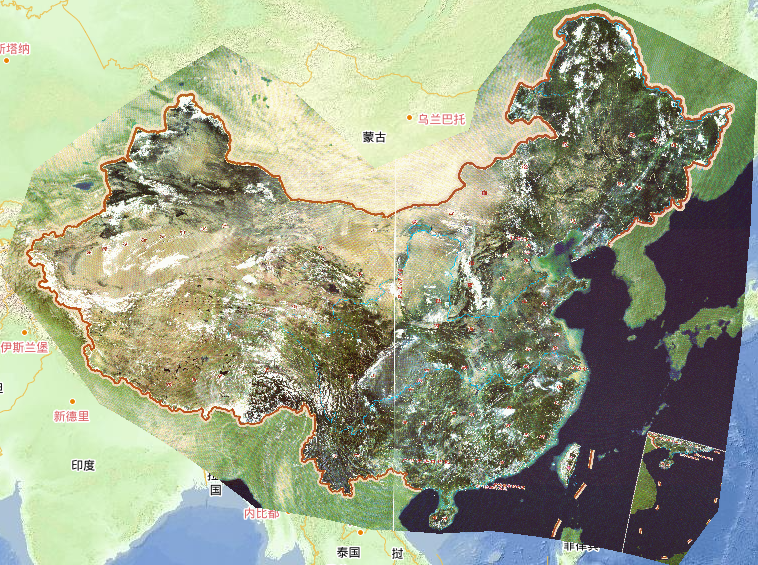 2010年中国卫星影像在线地图