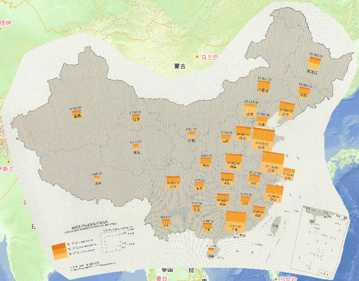 2015年中国分省地区生产总值在线地图