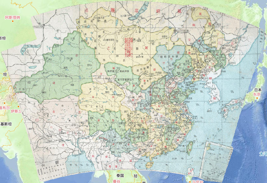 1948年中国全国政区在线地图