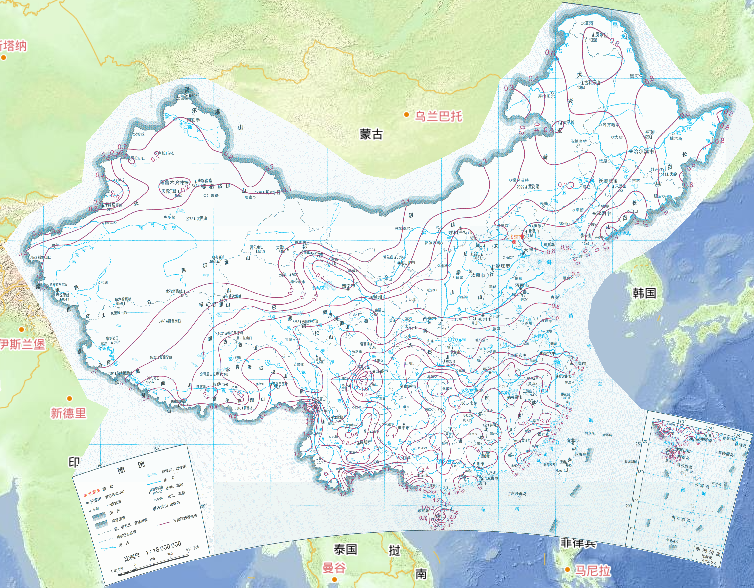 1981-2010年中国30年平均干湿指数在线地图