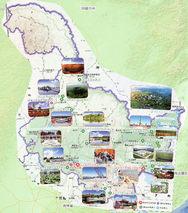 中国黑龙江垦区旅游资源在线地图
