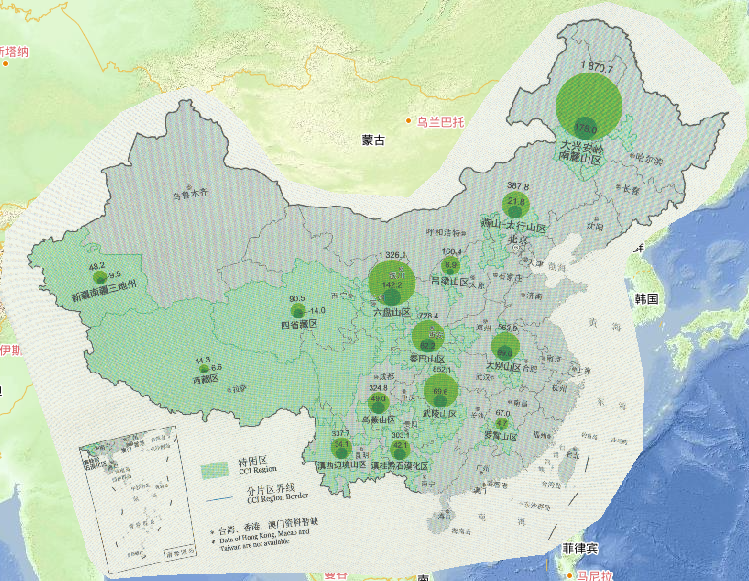 2016年集中连片特殊困难地区分片区农作物受灾情况在线地图