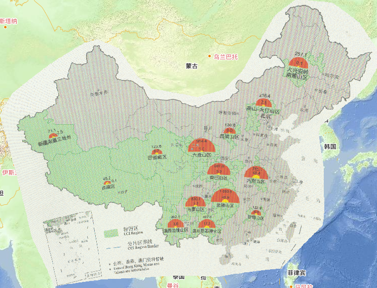 2016年集中连片特殊困难地区分片区人口受灾情况在线地图