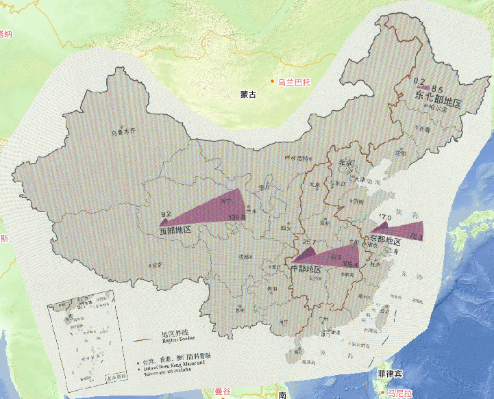 2016年中国分区域房屋倒损情况在线地图
