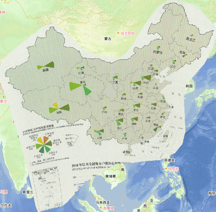 2016年中国分省分灾种每万户损坏房屋数量在线地图