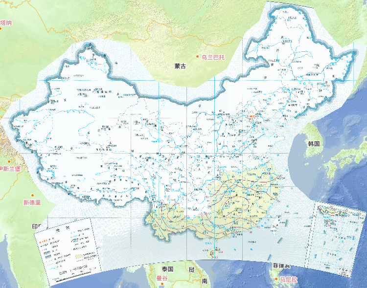 中国双季晚稻全生育期降水满足率在线地图