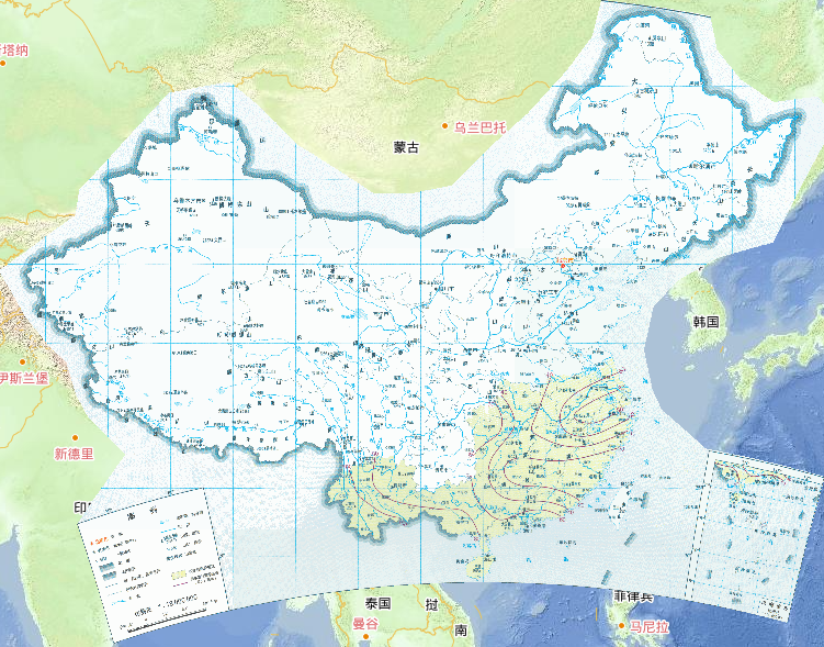 中国双季晚稻播种——移栽期降水盈亏量在线地图