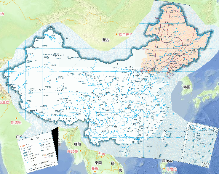 中国75%降水保证率北方粳稻全生育期降水量在线地图