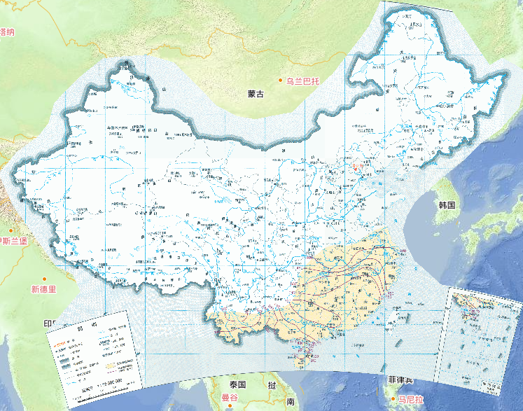 中国75%降水保证率双季早稻全生育期降水量在线地图