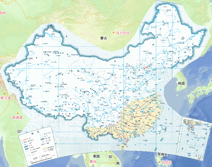 中国双季早稻移栽——拔节期降水量在线地图