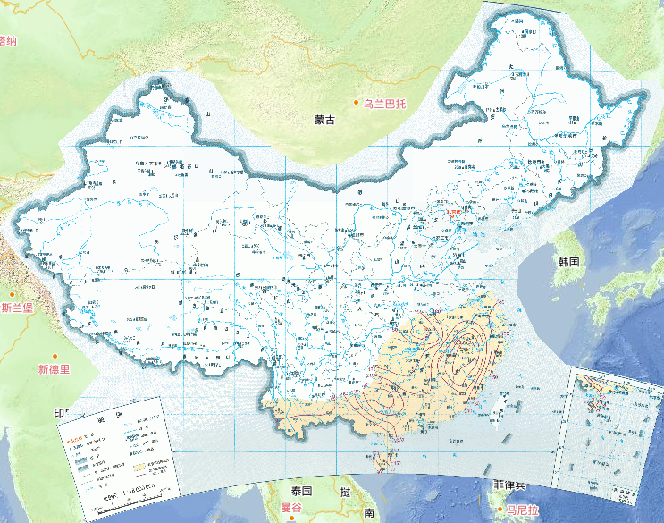 中国双季早稻拔节——开花期降水量在线地图
