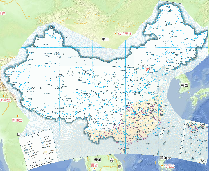 中国双季早稻全生育期降水量满足率在线地图