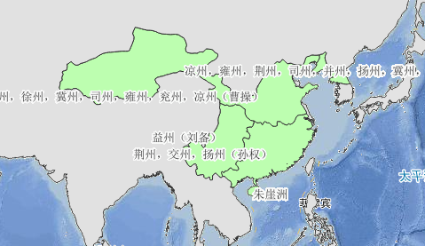 219年三国时期（东汉建安二十四年）历史地图