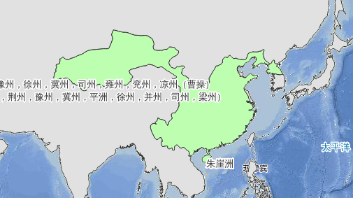 281年西晋时期（太康二年）历史地图
