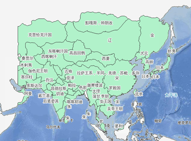 1116年宋辽金时期金崛起历史地图