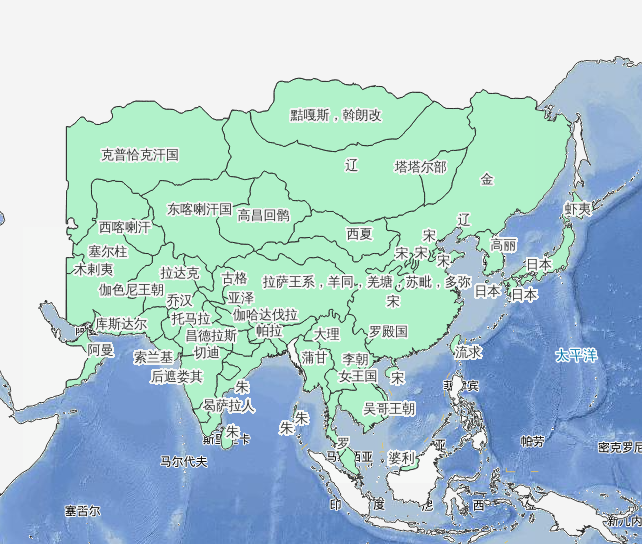 1127年末南宋正式建立历史地图
