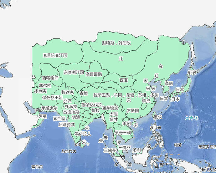 1129年末金军南下历史地图