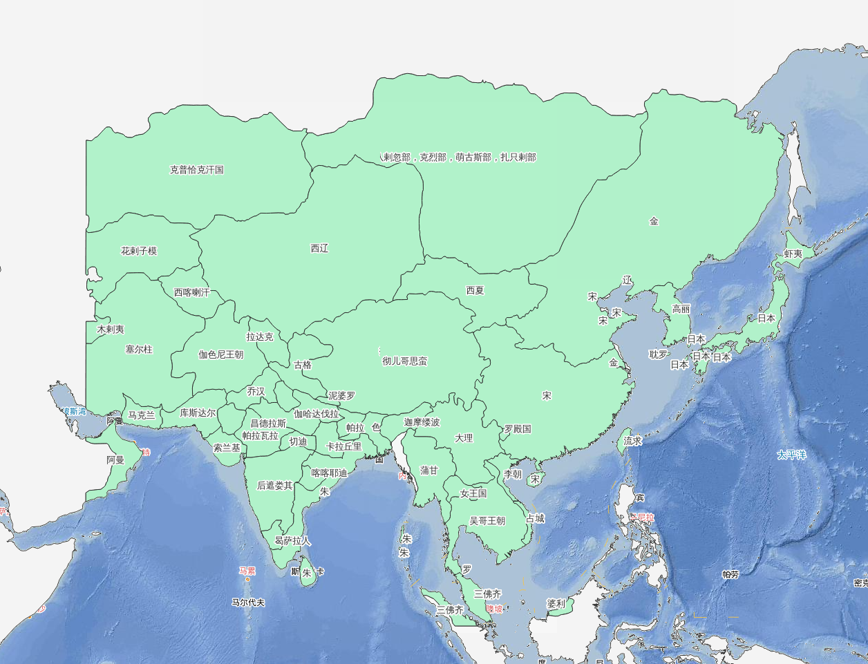 1140年5月宋金战争顺昌大捷历史地图