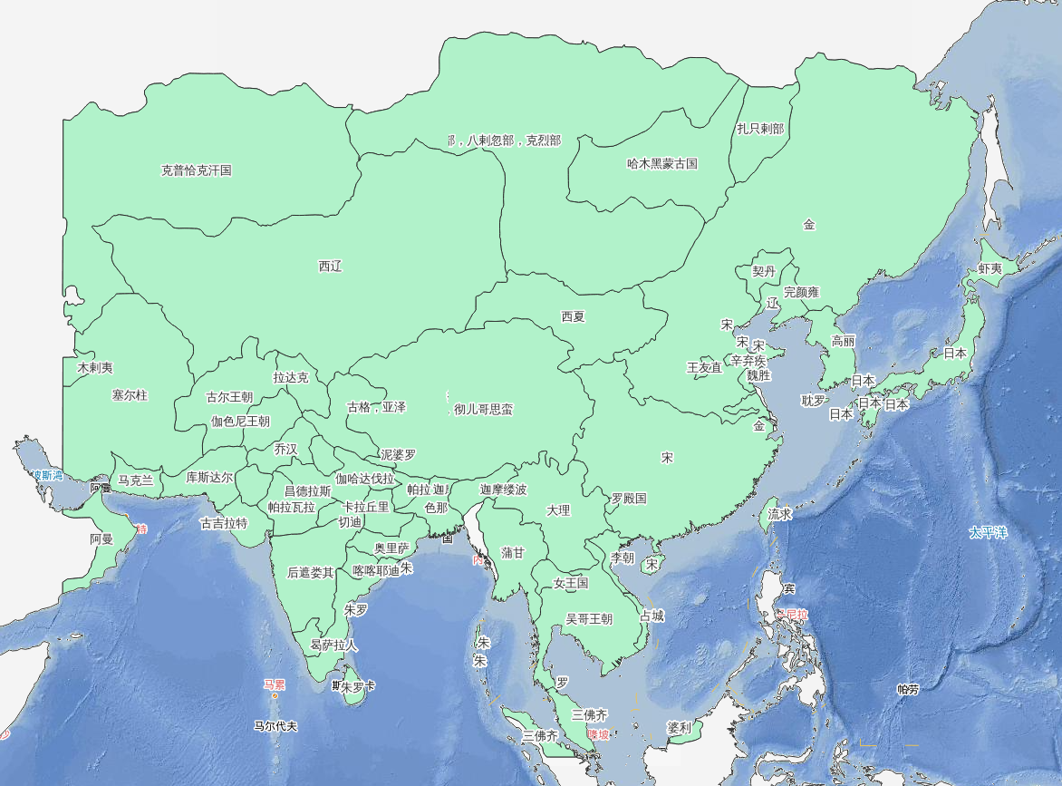 1161年宋金战争金朝南征惨败与内乱历史地图