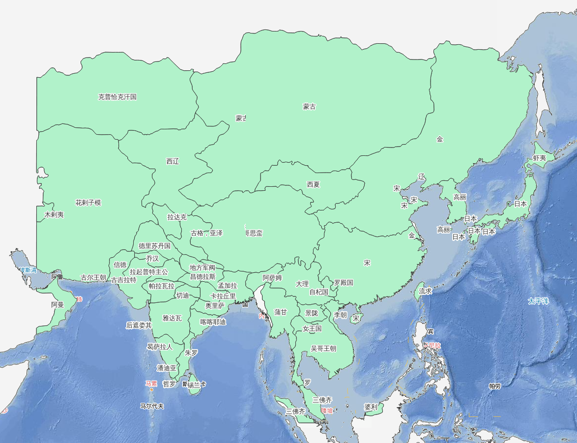 1209至1210年西辽末期蒙古进入西域