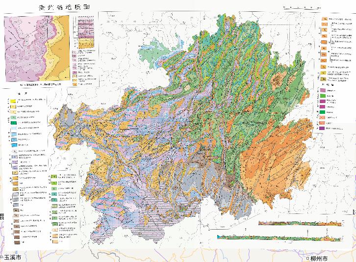 中国贵州省地质在线地图