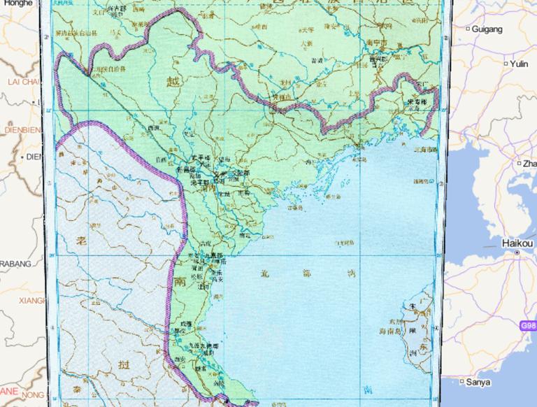 中国南北朝时期南朝齐交州历史地图