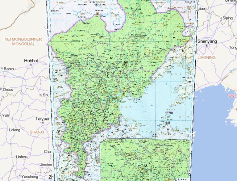 中国清朝时期直隶历史地图