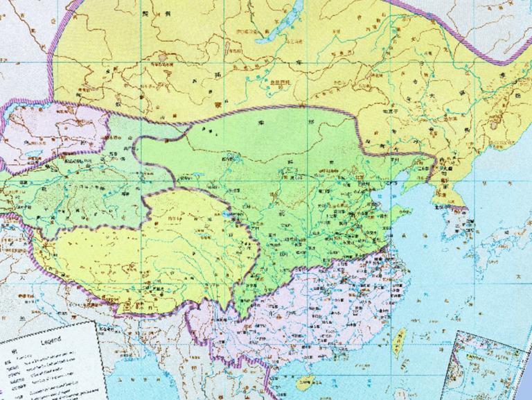 中国东晋时期十六国时期历史地图全图