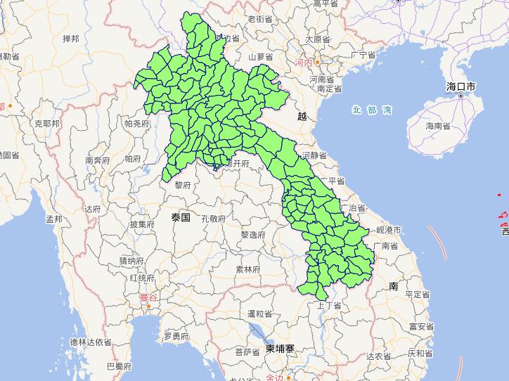 老挝人民民主共和国2级行政界限