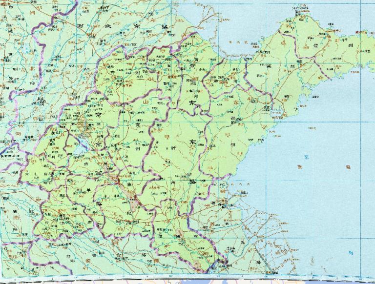 中国北宋、辽时期北宋京东东路、京东西路历史地图
