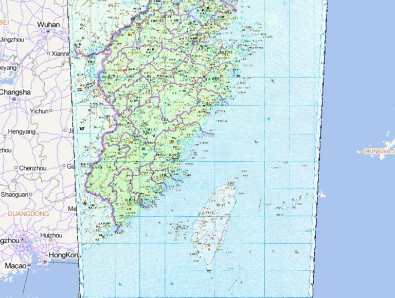 中国元朝时期江浙行省历史地图