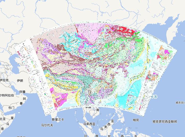 中国及毗邻地区大地构造图