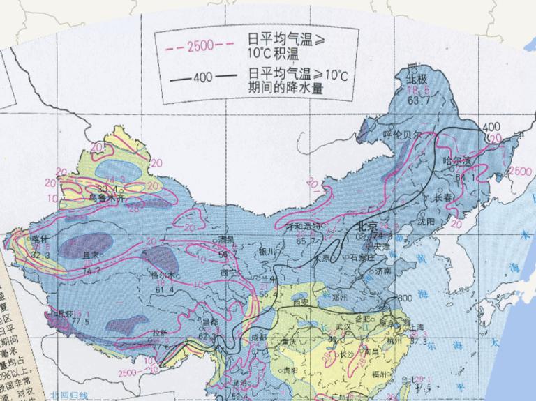 中国高温期与多雨期一致在线地图
