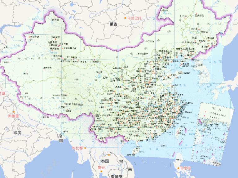 中国国家级风景名胜区在线地图