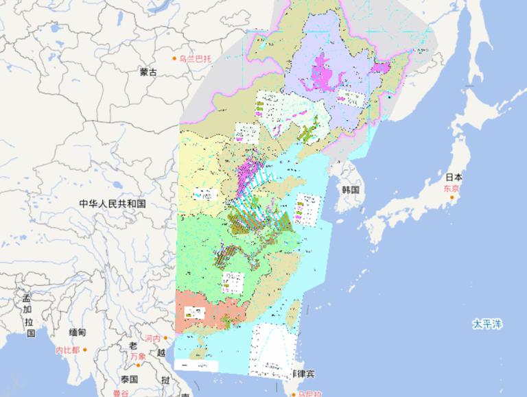 中国东部地区主要河流洪涝灾害在线地图