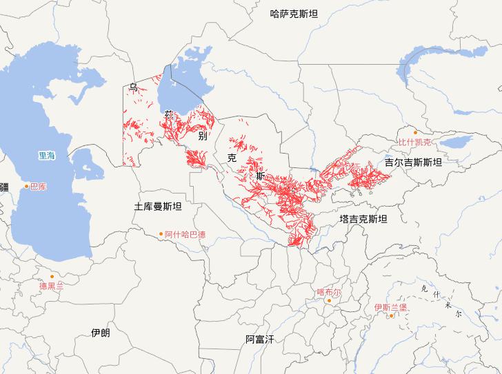 乌兹别克斯坦水域路线