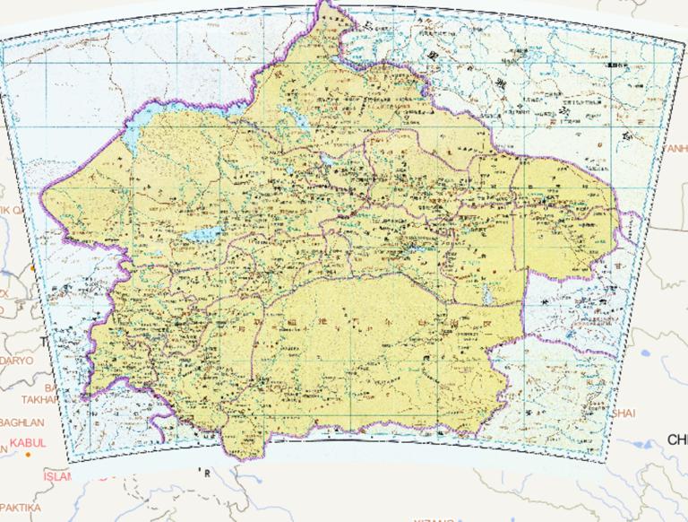 中国清朝时期新疆历史地图