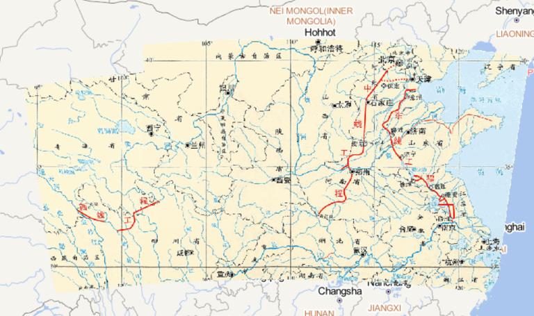 中国南水北调工程在线地图