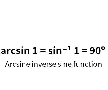 Arcsine反正弦函数在线计算工具
