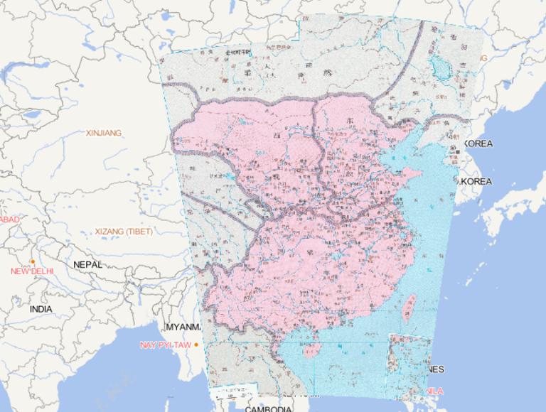 546年中国南北朝时期东魏、西魏和梁对立的在线历史地图