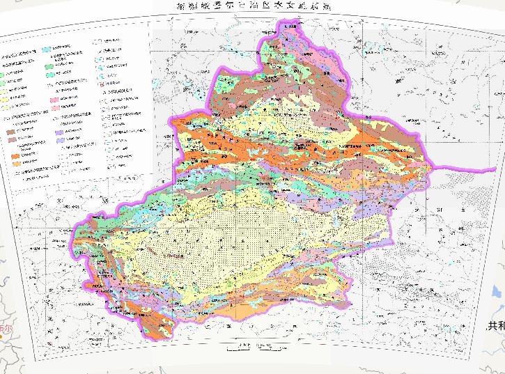 中国新疆维吾尔自治区水文地质在线地图