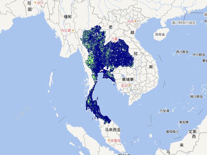 泰国3级行政界限