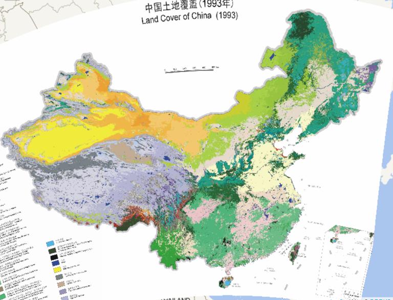 中国土地覆盖在线地图1993年