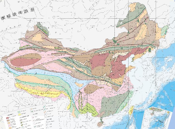 中国岩石圈板块构造在线地图