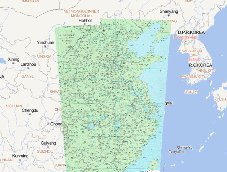 1820年中国清代前期黄河长江中下游地区的在线历史地图