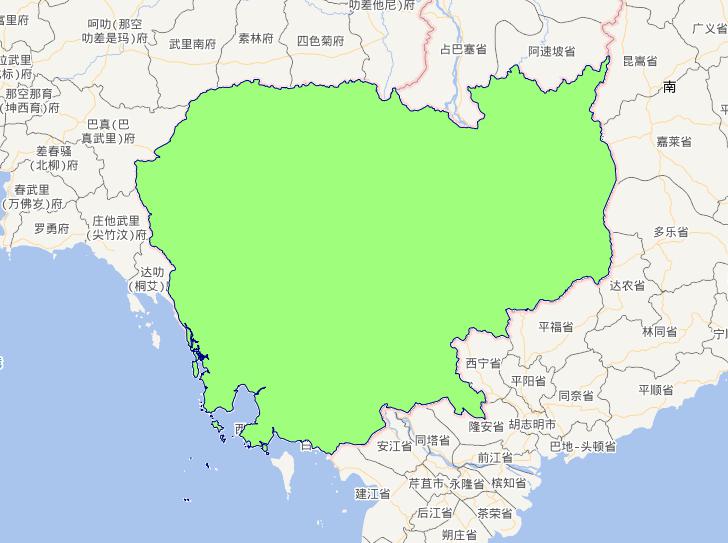 柬埔寨王国0级行政界限